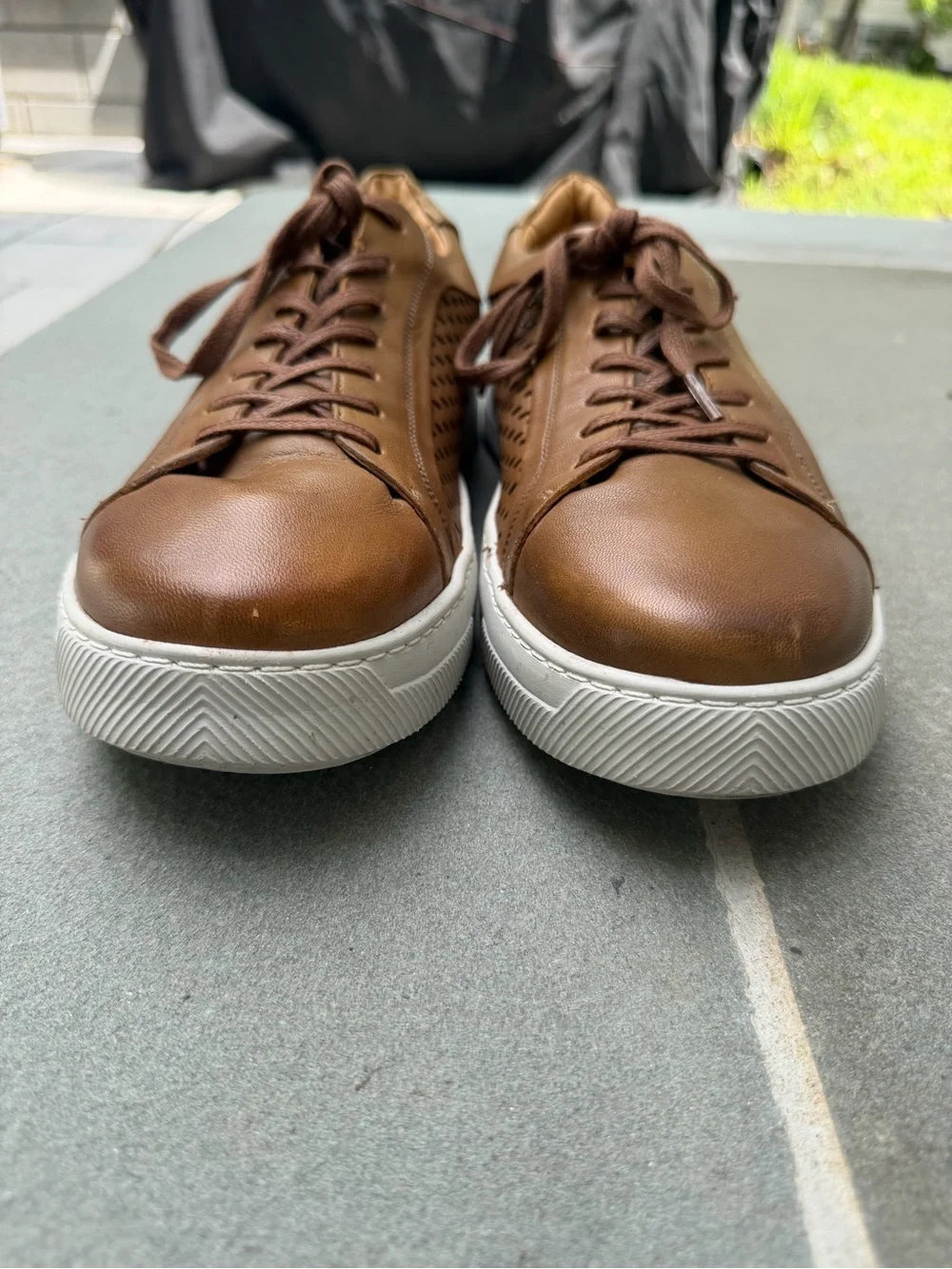 MARC JOSEPH NY Mens Leather Brazil Brown Men's Shoes - Size 10